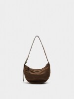 Bolso Hobo De Piel marron