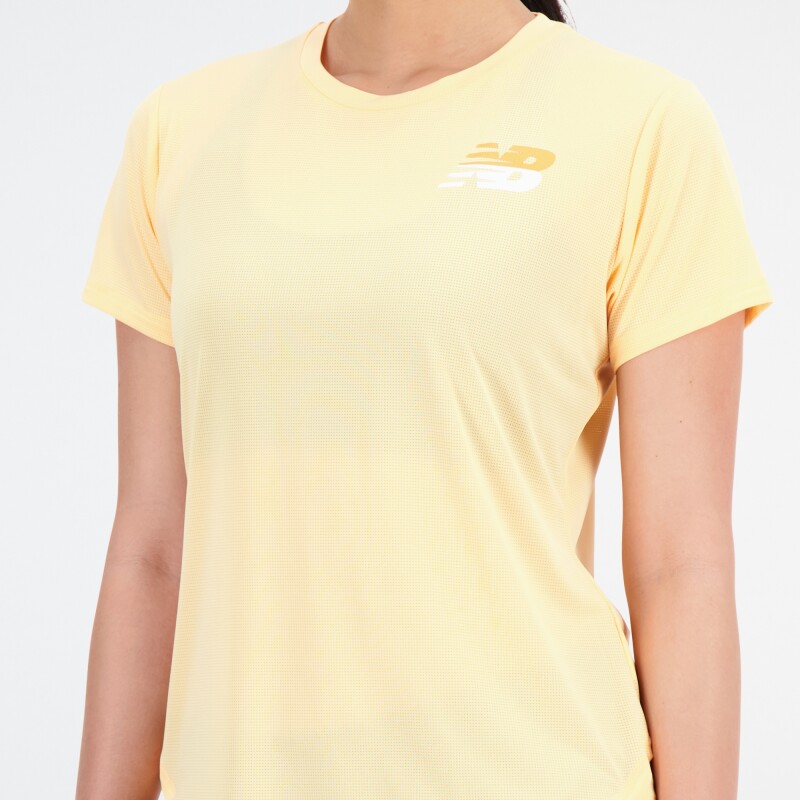 Remera New Balance de Dama - WT23224SLF ORANGE