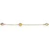 Pulsera Solitario -Oro bajo-Zirconia y Amatista-PU8074 conpiedra