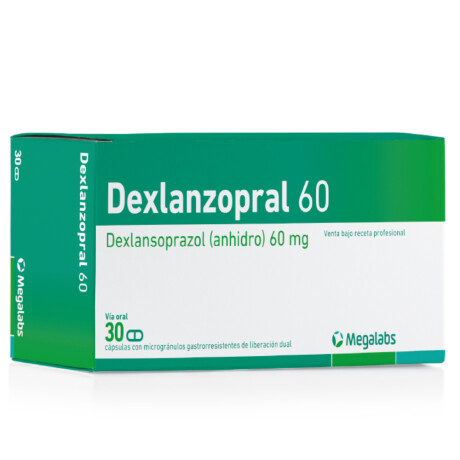 Dexlanzopral 60mg 30 Cápsulas Dexlanzopral 60mg 30 Cápsulas