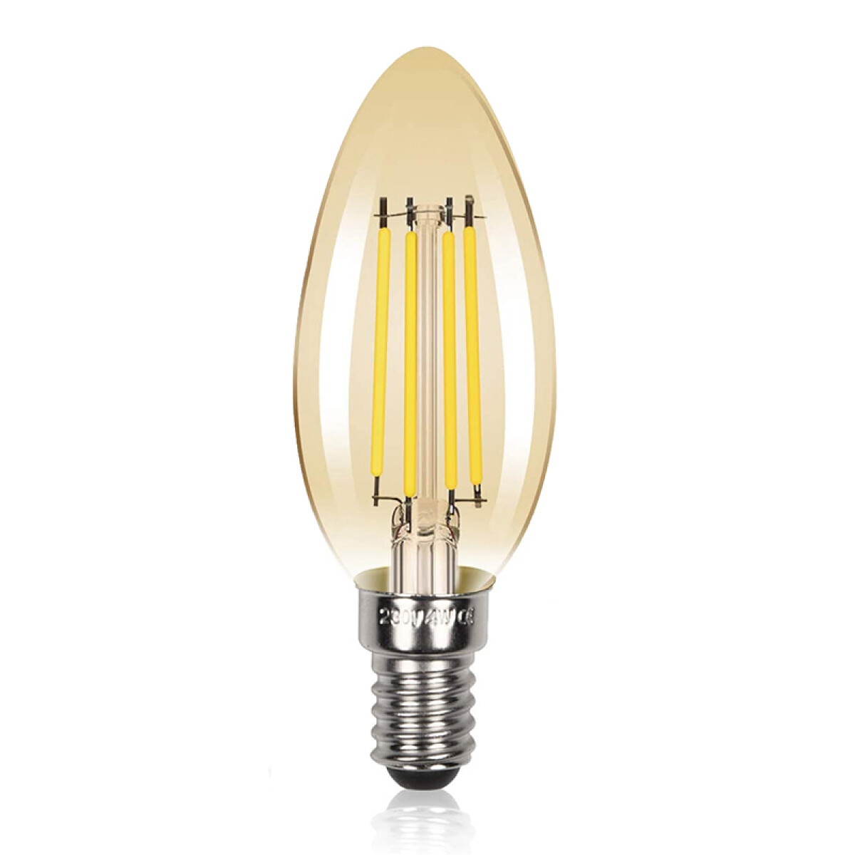 Lámpara Filamento LED VELA E14 4W Ultra Cálida 