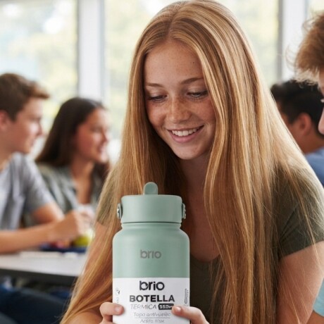 Botella Térmica Brio 950ml Acero Inox Oliva