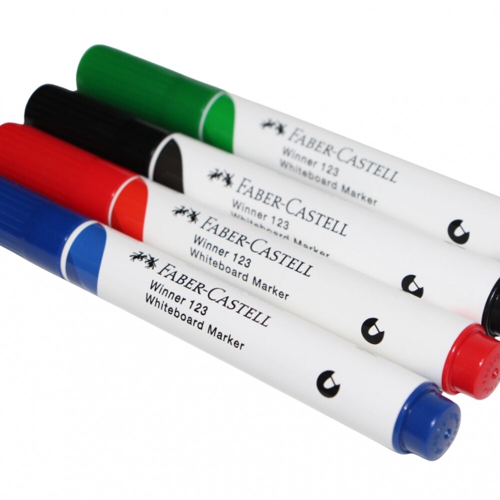 MARCADOR FABER PARA PIZARRA X 4 UNIDADES MARCADOR FABER PARA PIZARRA X 4 UNIDADES