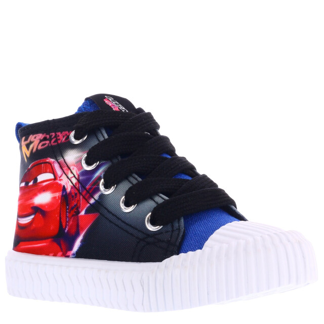 Championes Infantiles Disney Bota Deportiva Cars Azul - Negro