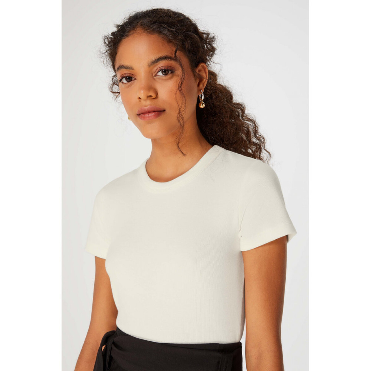 BLUSA MM FEM - BEGE MESCLA 