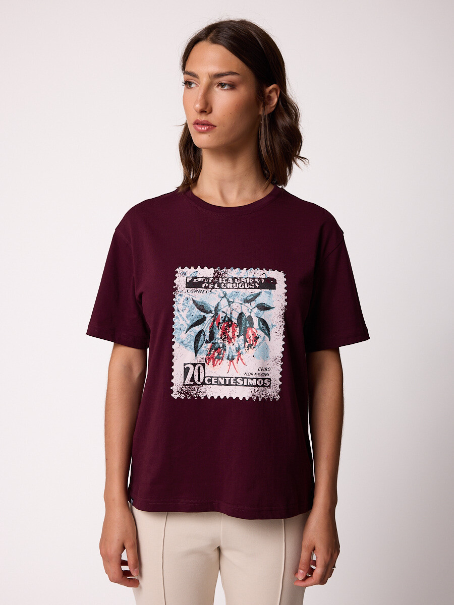 T-SHIRT PALCA DIXIE Vino