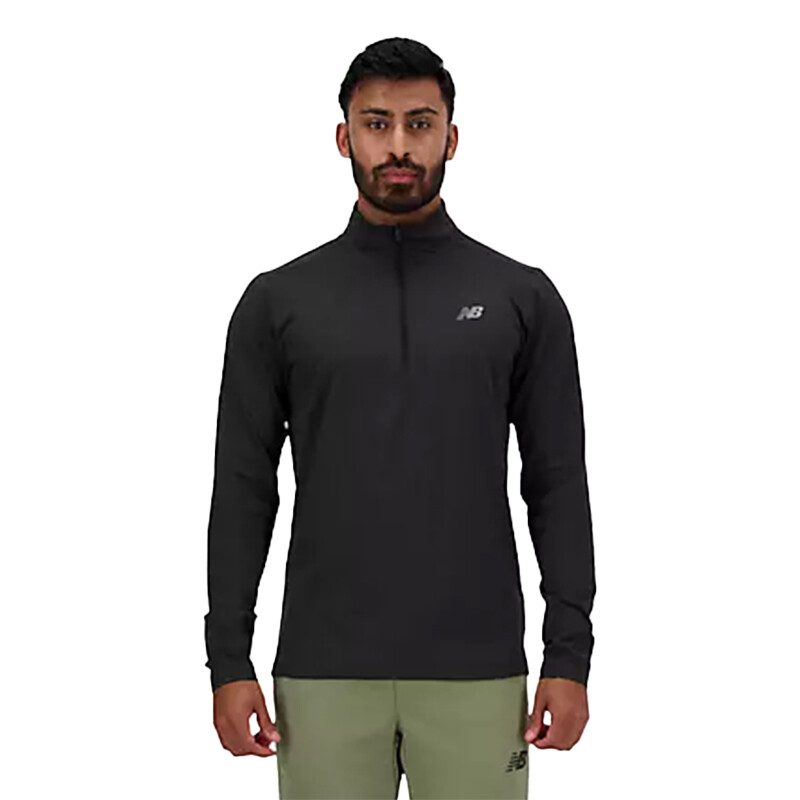 Buzo New Balance Space Dye 1/4 ZIP Negro