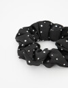 Skunzies Strass Scrunchie Con Strass - Negro