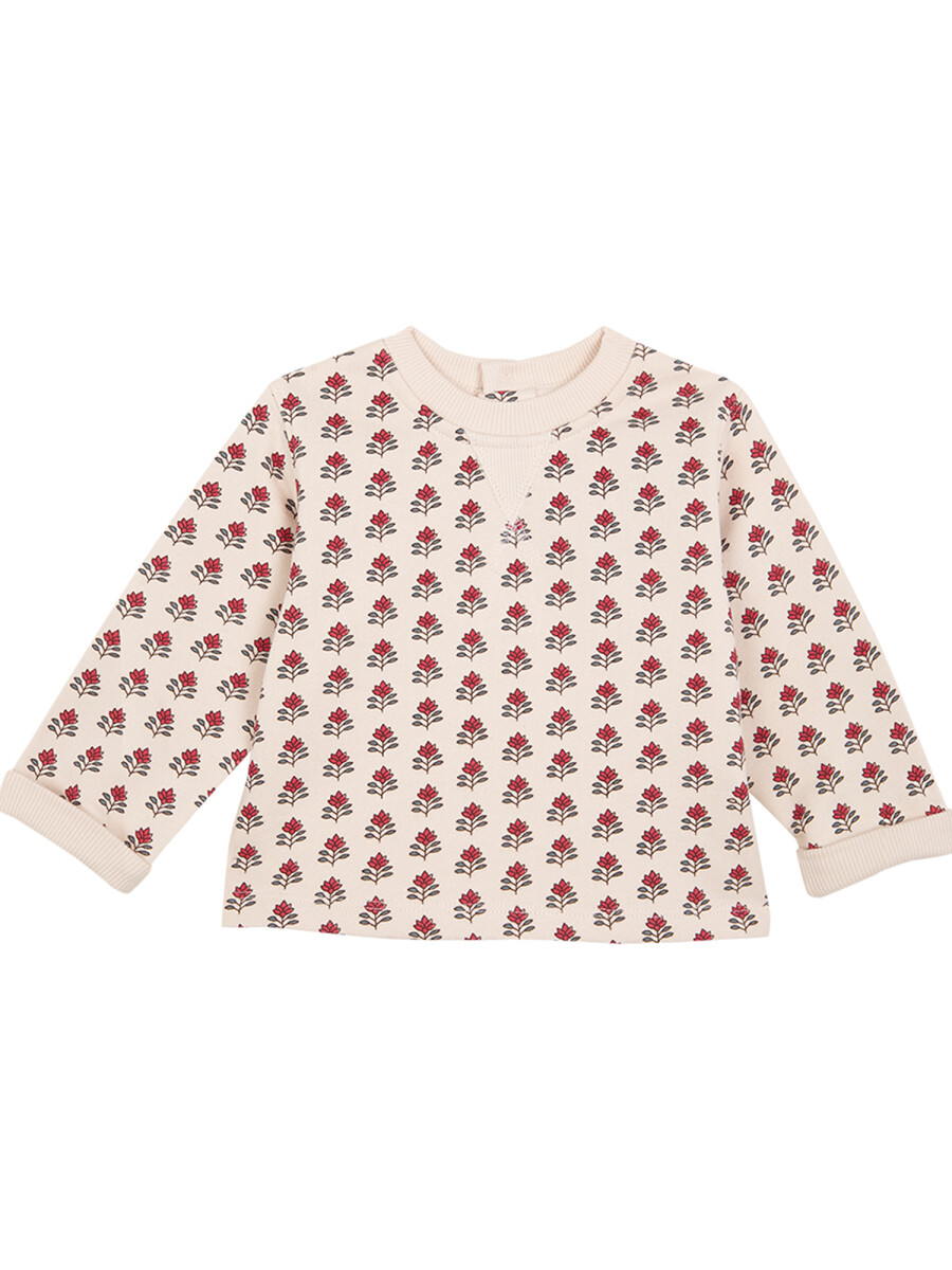 Sudadera Estampada Crudo