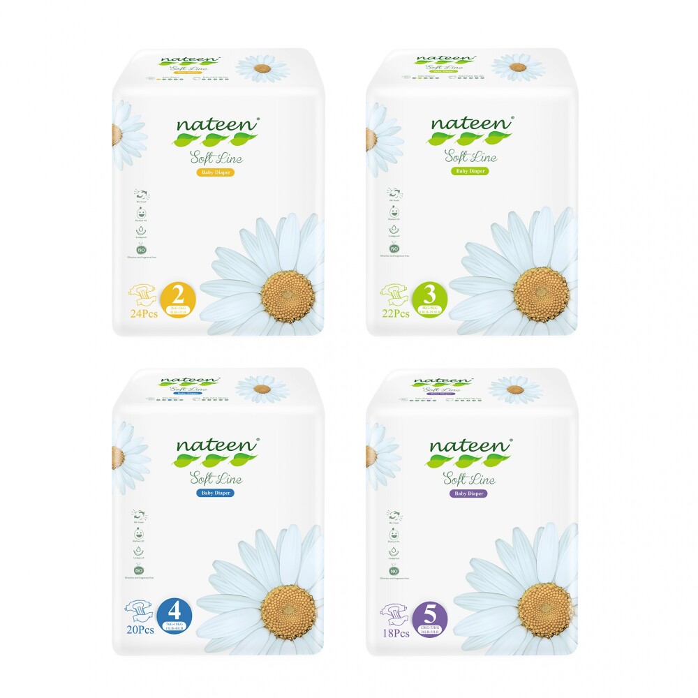 Pañales de Bebé Nateen Línea Soft Simple