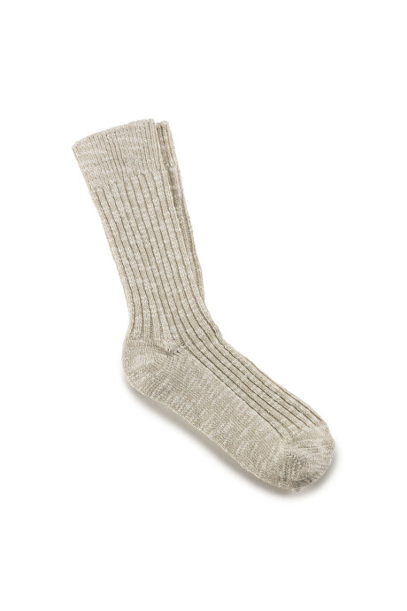 Medias Cotton Beige White