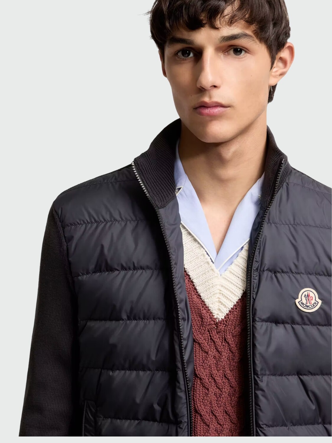 MONCLER - Campera Acolchada de Algodón Alta Automática
