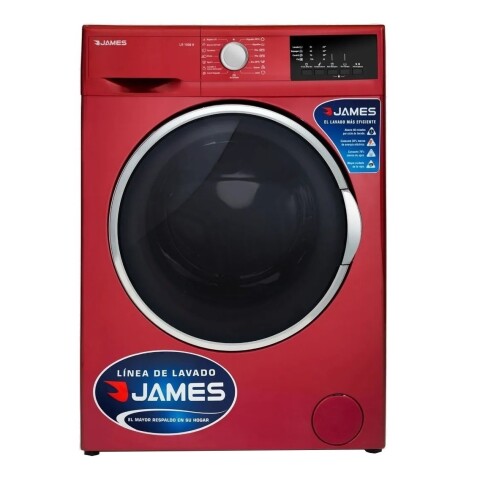 Lavarropas Lavadora James 1008 Slim Frontal Color Rojo Lavarropas Lavadora James 1008 Slim Frontal Color Rojo