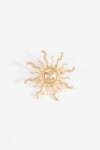 Prendedor sol dorado