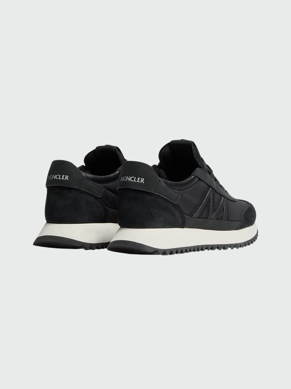 MONCLER - Zapatillas Pacey2 de ante y nobuk Negro