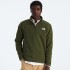 Buzo Polar Textured cierre de 1/4 hombre Woodland Green Heather