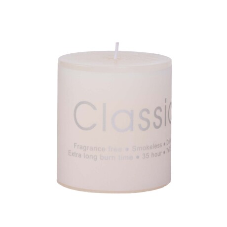 VELA AROMÁTICA PARAFINA NATURAL-BEIGE A017
