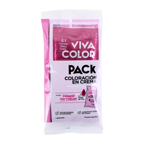 TINTA VIVA COLOR PACK 5.1 CASTAÑO CLARO CENIZA TINTA VIVA COLOR PACK 5.1 CASTAÑO CLARO CENIZA