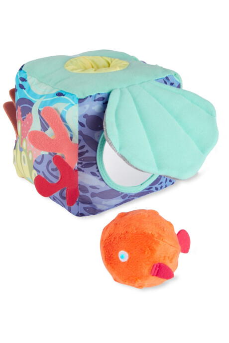 Cubo de actividades suave, diseño marino Cubo de actividades suave, diseño marino