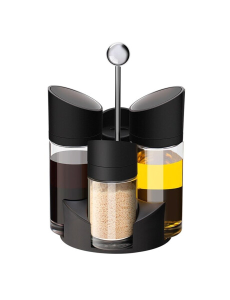 SET 4 PIEZAS ACEITERO/VINAGRERO MATE. H22X14X13CM SET 4 PIEZAS ACEITERO/VINAGRERO MATE. H22X14X13CM