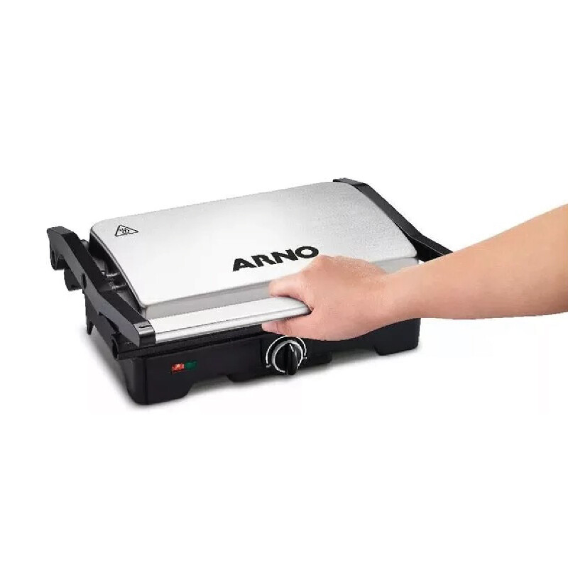Parrilla Grill Arno Dual Inox | Placa antiadherente | Color gris. Parrilla Grill Arno Dual Inox | Placa antiadherente | Color gris.
