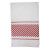 Repasador Dohler Victoria de tela Jacquard BCO/ROJO