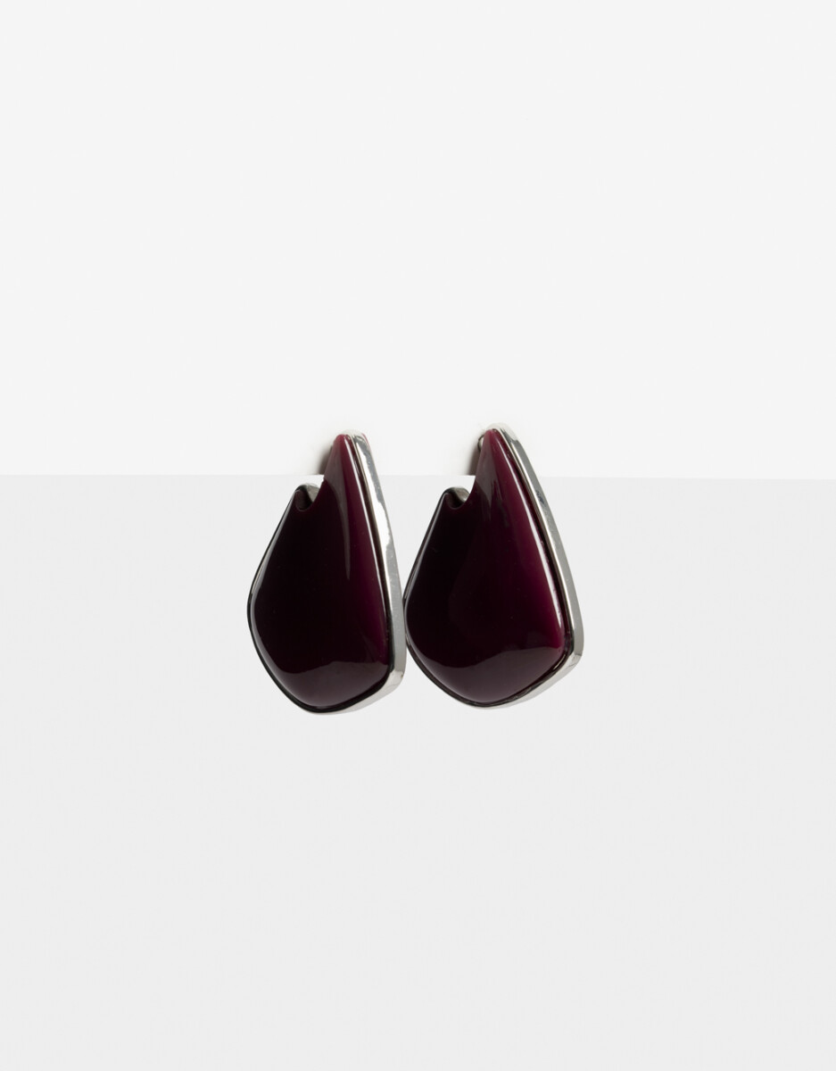 Argollas Resina Y Metal 