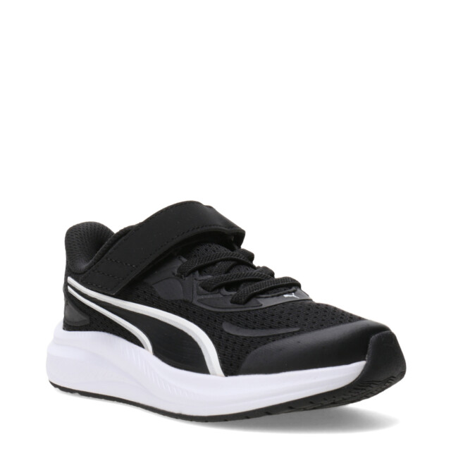 Championes de Niños Puma Skyrocket 2 Ac+ Ps Negro - Blanco