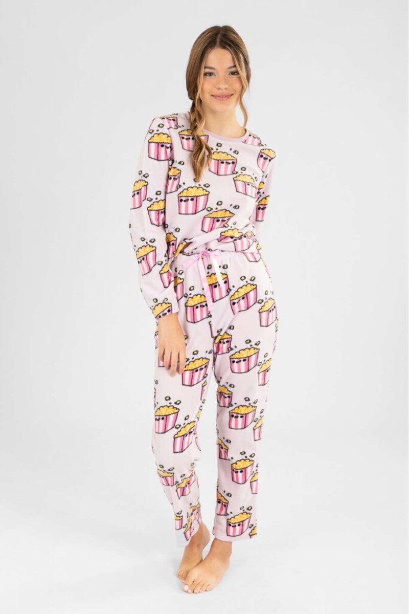 Pijama polar pop vibes - Lila 