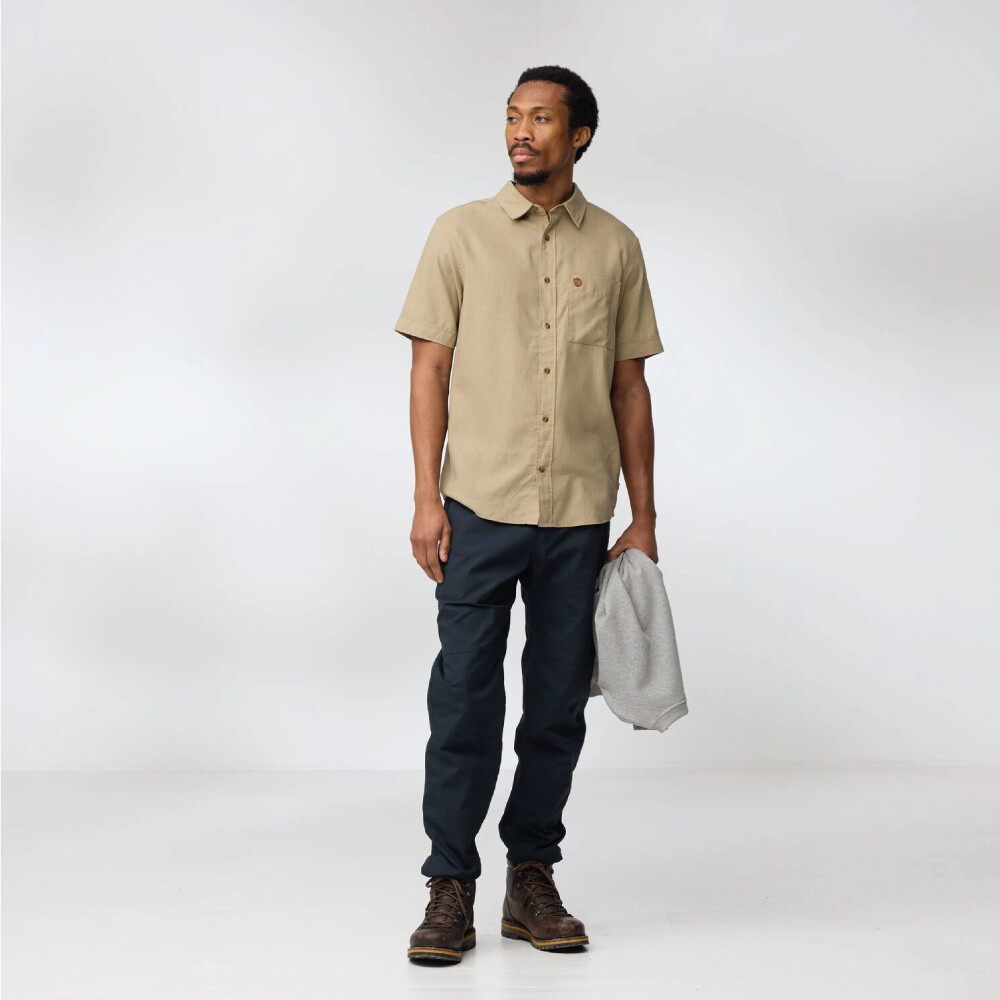 Camisa Fjallraven Övik Travel Hombre Sand Stone