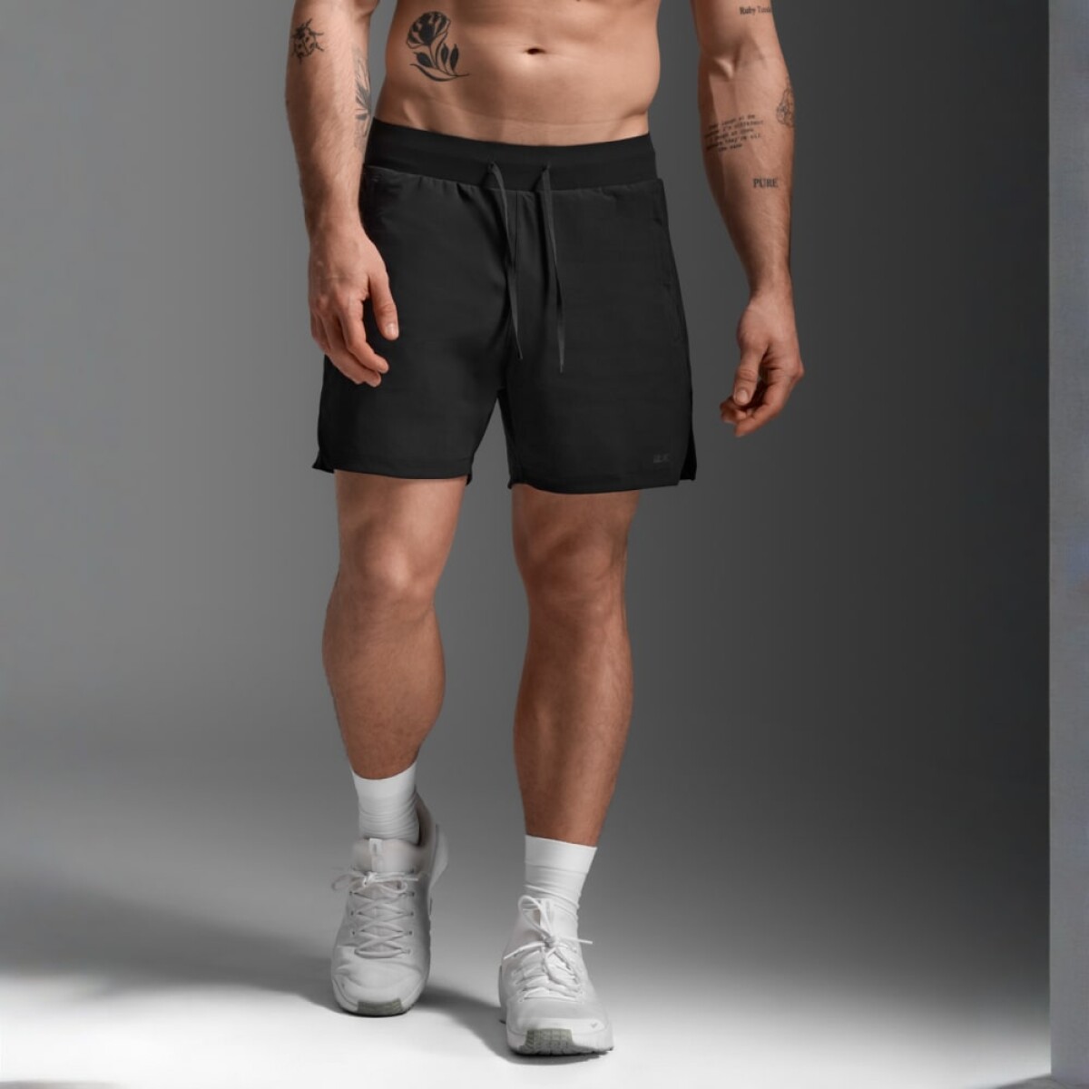 Short Training Motion 2-in-1 5 Inch Short Hombre - Black/black 