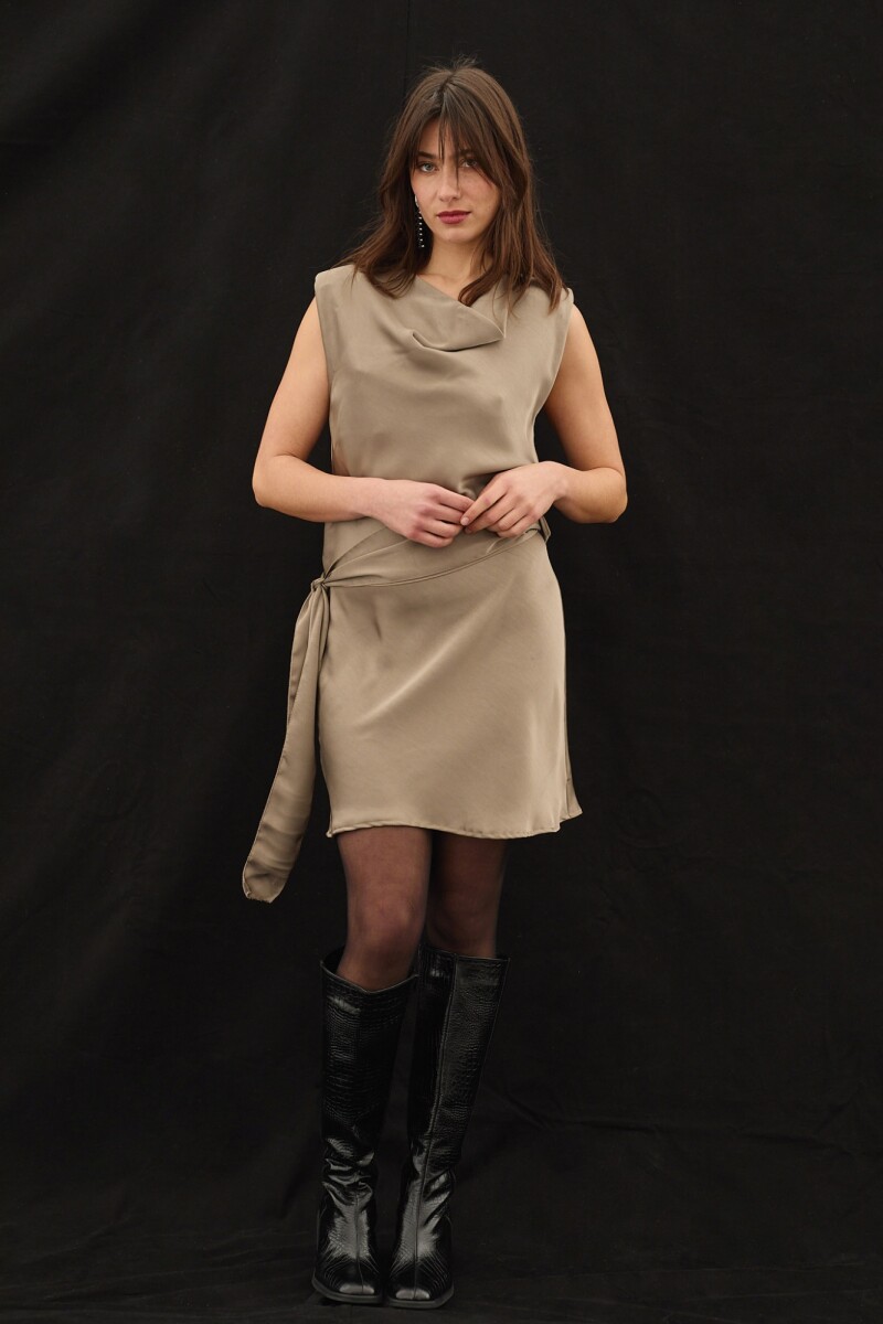 Vestido Lyra - Vison 