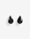 Aros Pasantes Resina Aros Pasantes Black Resin - Negro
