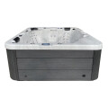 SPA HIDROMASAJE DE EXTERIOR PARA 6 PERSONAS COLOR GRIS C/COBERTOR NEGRO Spa Hidromasaje De Exterior Para 6 Personas Color Gris C/cobertor Negro