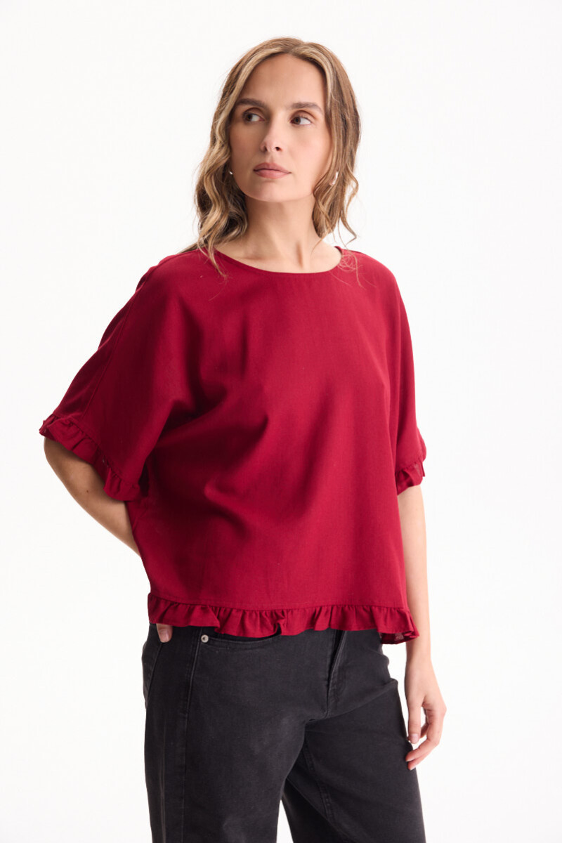 Blusa Ginevra Bordeaux