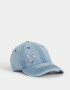 Caps Flores Gorra Denim Florcitas - Azul Gastado