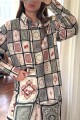 Camisa Onda Print Ludika Marino