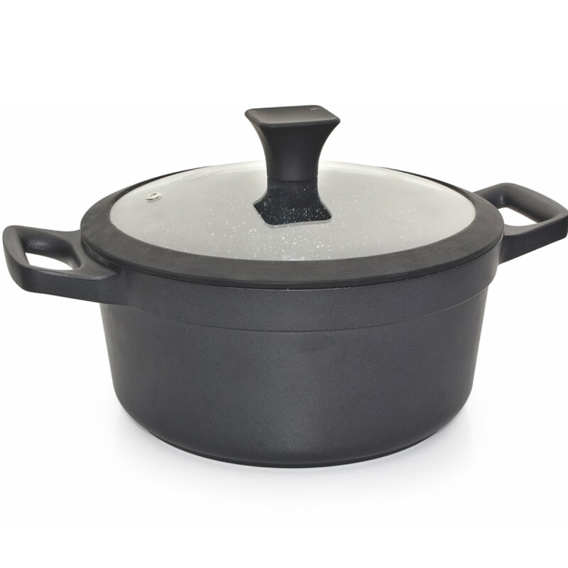 CACEROLA DE 28CM CON ANTIADHERENTE CUORI NERO CACEROLA DE 28CM CON ANTIADHERENTE CUORI NERO