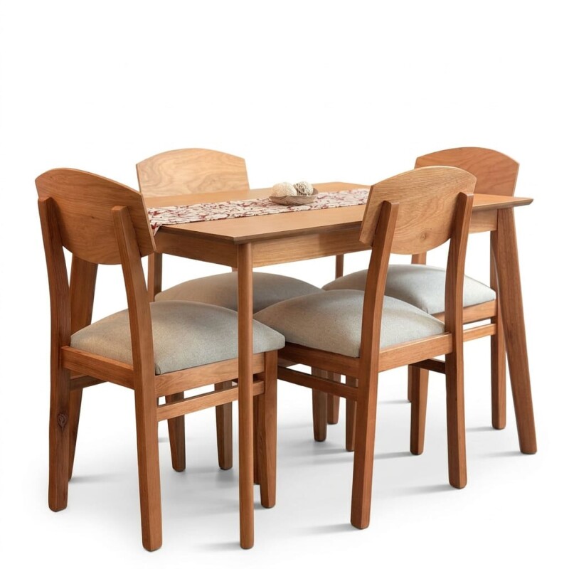 Juego de Comedor Nórdico con 4 sillas Nórdicas Juego de Comedor Nórdico con 4 sillas Nórdicas