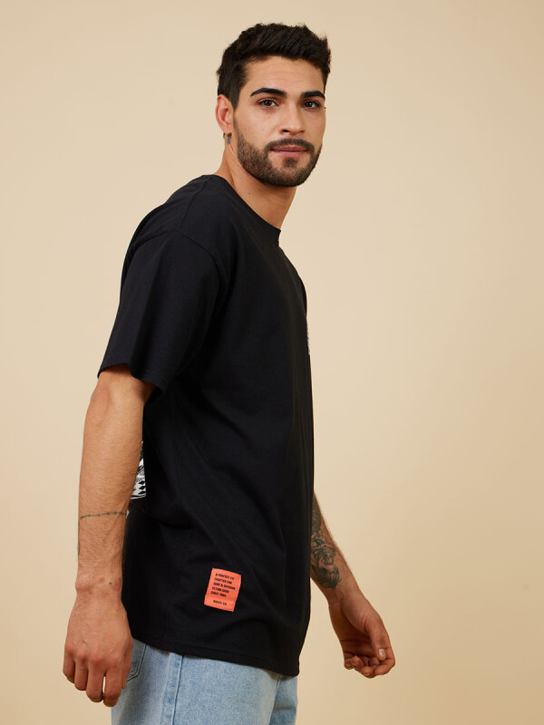 T-SHIRT JUCAR RUSTY Negro