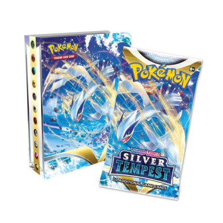 Pokemon TCG: Mini Portfolio de 60 cartas + Booster de Pokemon Silver Tempest [Inglés] Pokemon TCG: Mini Portfolio de 60 cartas + Booster de Pokemon Silver Tempest [Inglés]