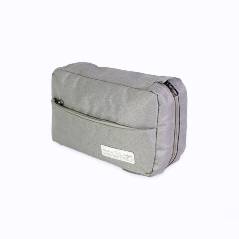 NECESER GRIS P/VIAJE 22.5X8X14.5CM Unica