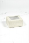 Caja c/visor 12x12x6 cm. - PELLE BIANCO Caja c/visor 12x12x6 cm. - PELLE BIANCO