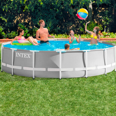 Piscina Intex Prisma Frame 457 x 122 cm Gris
