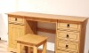 Escritorio - 5 Cajones + 1 Puerta + BANCO Natural