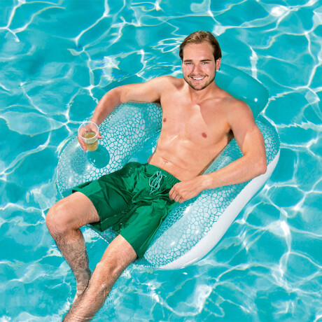 Sillón Colchoneta Inflable Piscina Bestway Portavaso Sillón Colchoneta Inflable Piscina Bestway Portavaso