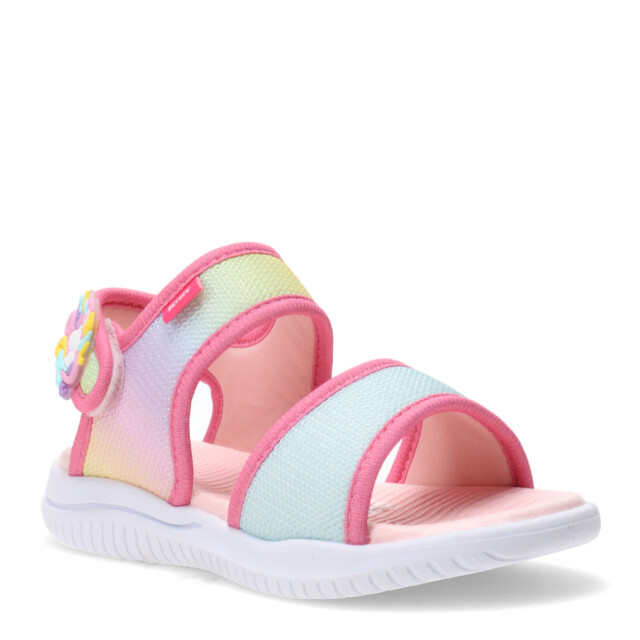Sandalias de Niña KIDY con velcro y colores Azul Marino - Rosado