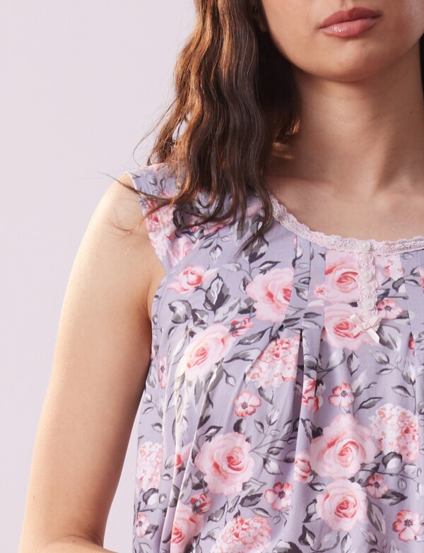 Pijama C/capri GRIS/MULTI