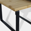 ORGANIZADOR METAL NEGRO/BAMBU 2PZAS Unica