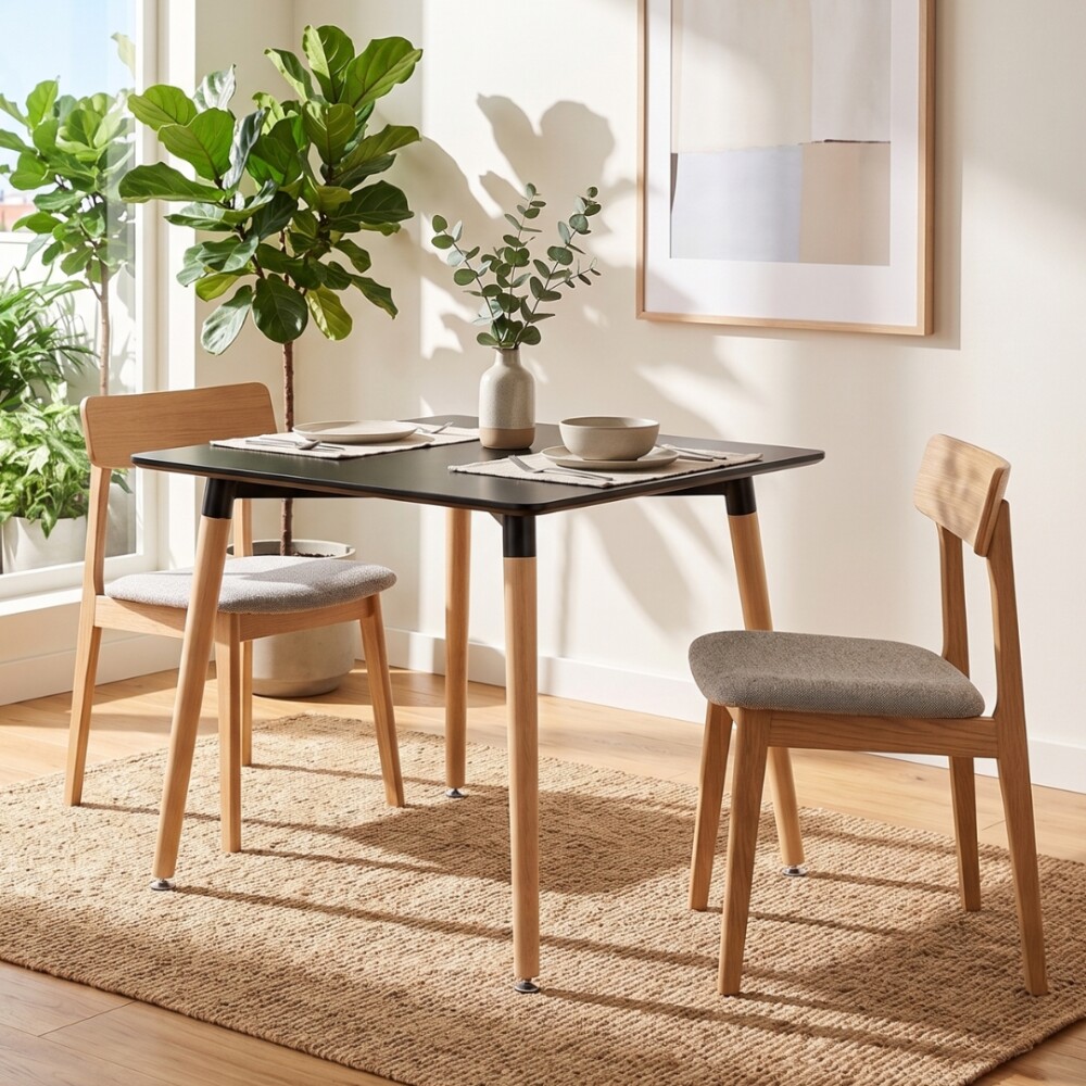 Mesa de Comedor 80 - Danesa Negro